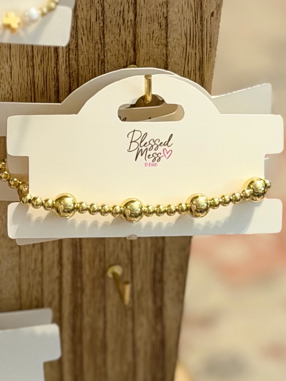 Gold Beaded Bracelet
